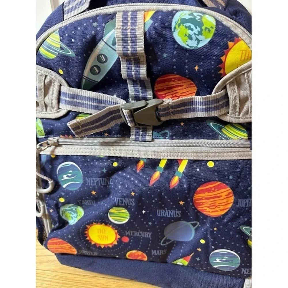 Pottery Barn Kids Mackenzie Navy Solar System Glow-in-the-Dark Backpack Space